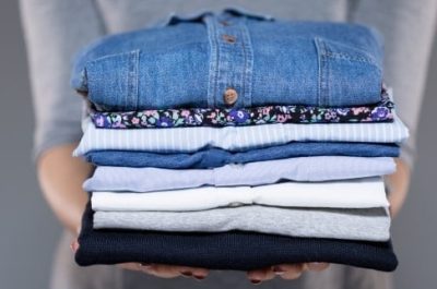 Fluff and Fold Laundry Service in Los Angeles County Folded Shirts - Mandy's Laundry