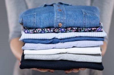 Folded Shirts - Mandy's Laundry